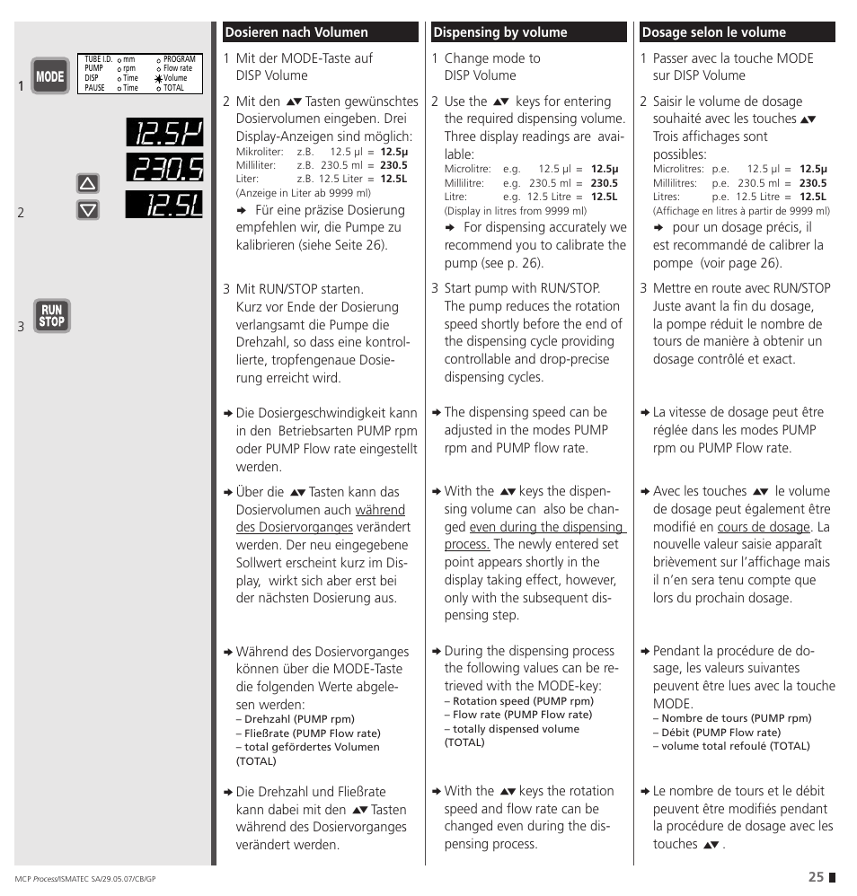 IDEX Health & Science MCP Process – version with Settings Menu User Manual | Page 25 / 64