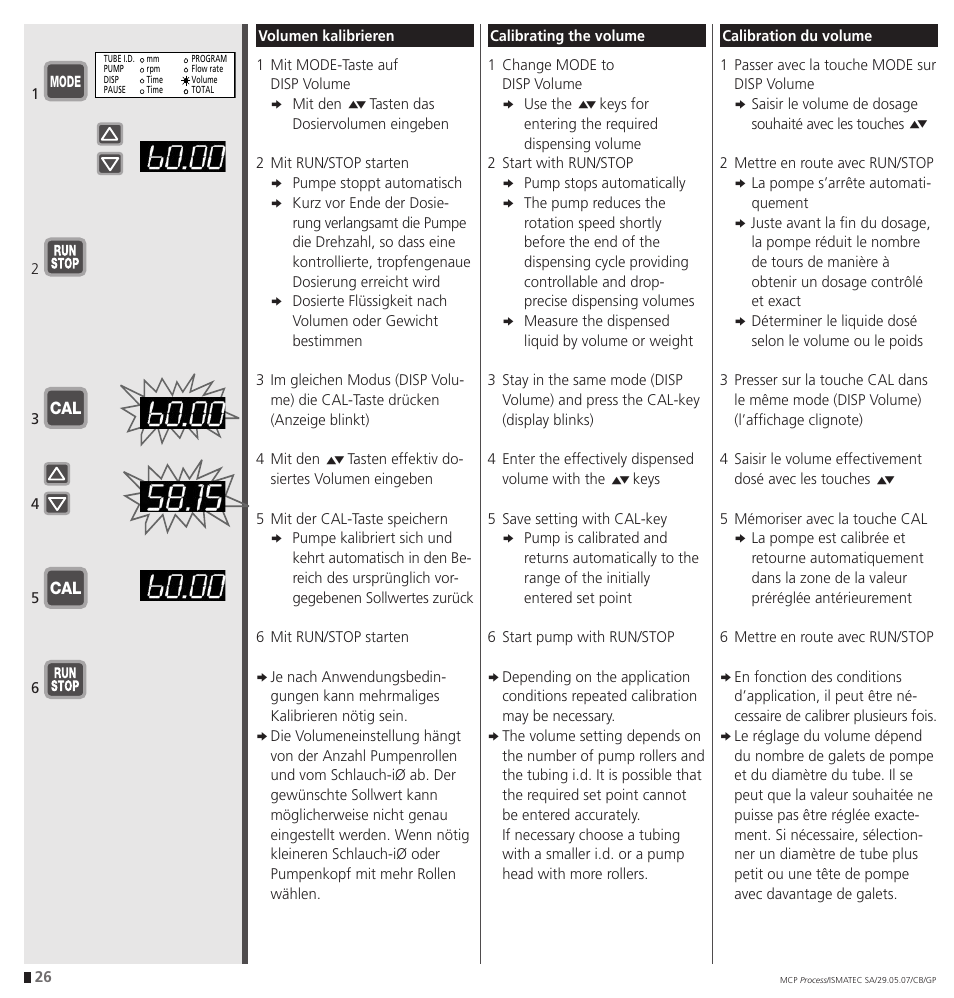 IDEX Health & Science MCP Process – version with Settings Menu User Manual | Page 26 / 64