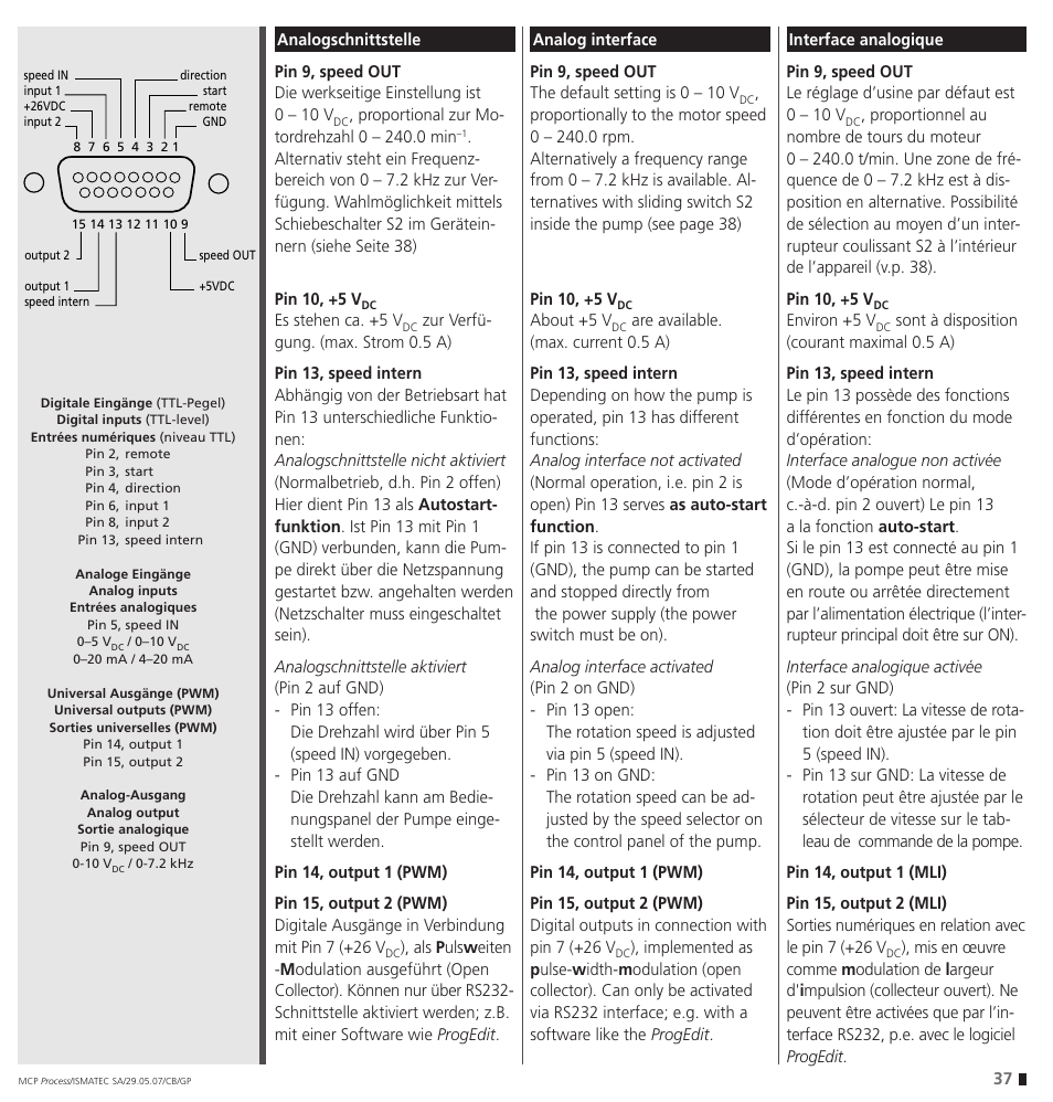 IDEX Health & Science MCP Process – version with Settings Menu User Manual | Page 37 / 64