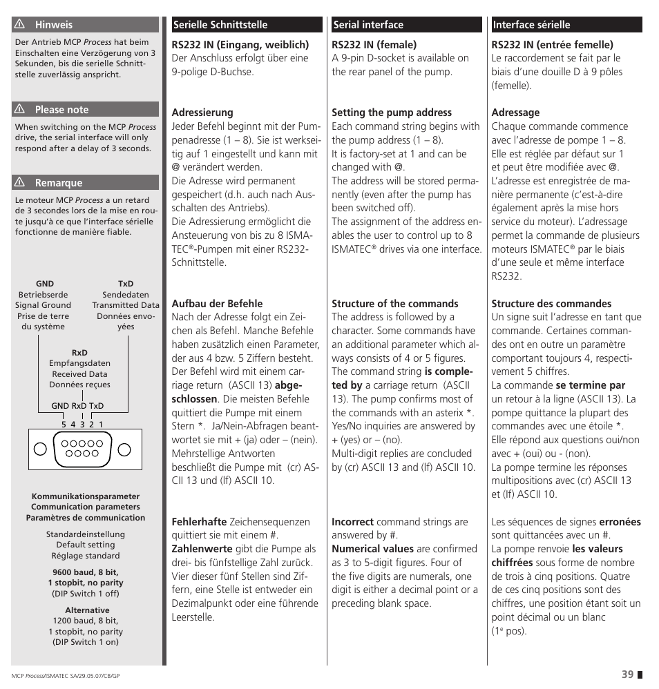 IDEX Health & Science MCP Process – version with Settings Menu User Manual | Page 39 / 64