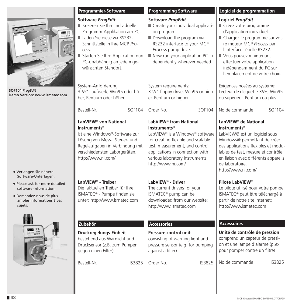 IDEX Health & Science MCP Process – version with Settings Menu User Manual | Page 48 / 64