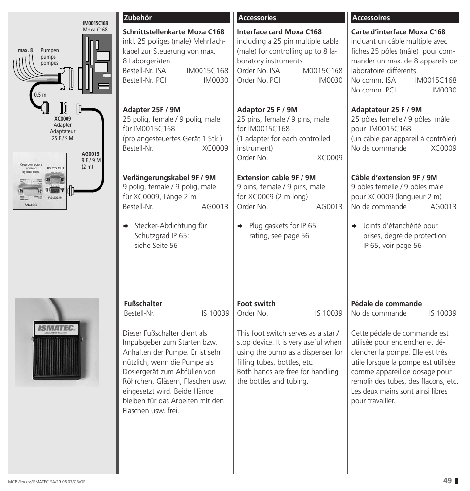 IDEX Health & Science MCP Process – version with Settings Menu User Manual | Page 49 / 64