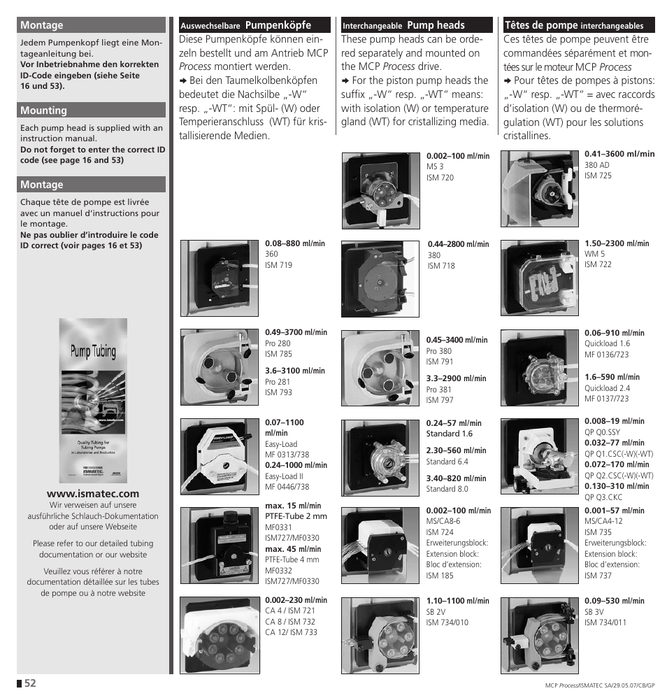IDEX Health & Science MCP Process – version with Settings Menu User Manual | Page 52 / 64