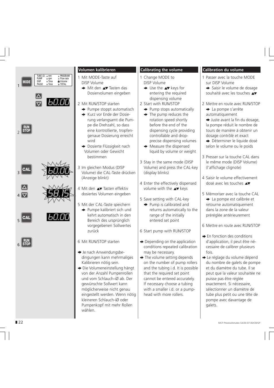 IDEX Health & Science MCP Process – version without Settings Menu User Manual | Page 22 / 56