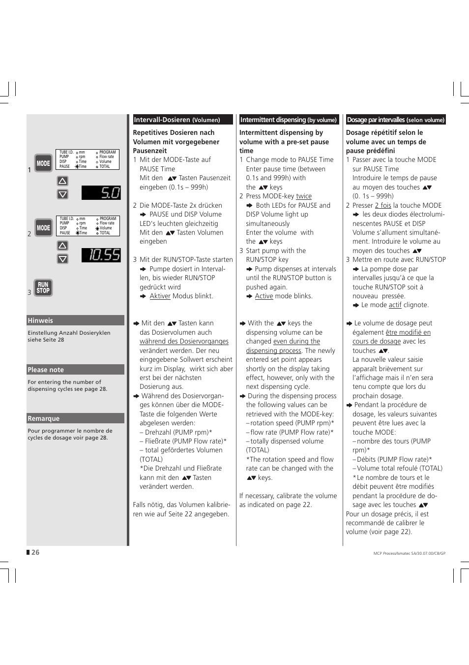 IDEX Health & Science MCP Process – version without Settings Menu User Manual | Page 26 / 56