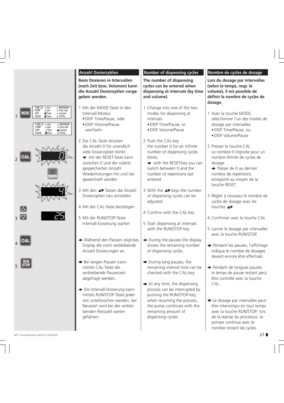 IDEX Health & Science MCP Process – version without Settings Menu User Manual | Page 27 / 56