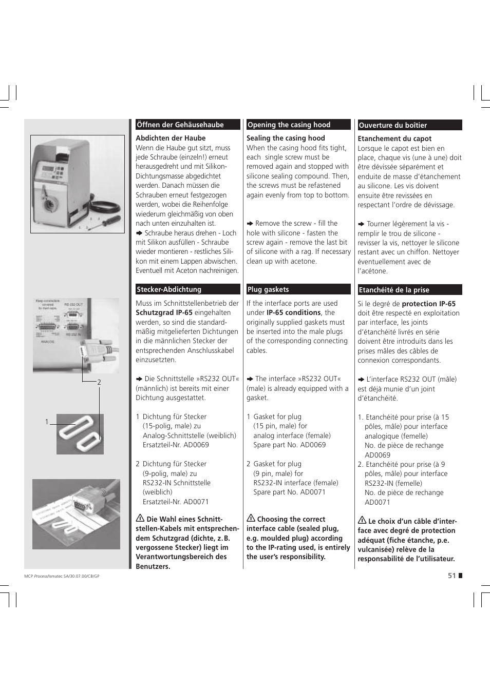 IDEX Health & Science MCP Process – version without Settings Menu User Manual | Page 51 / 56