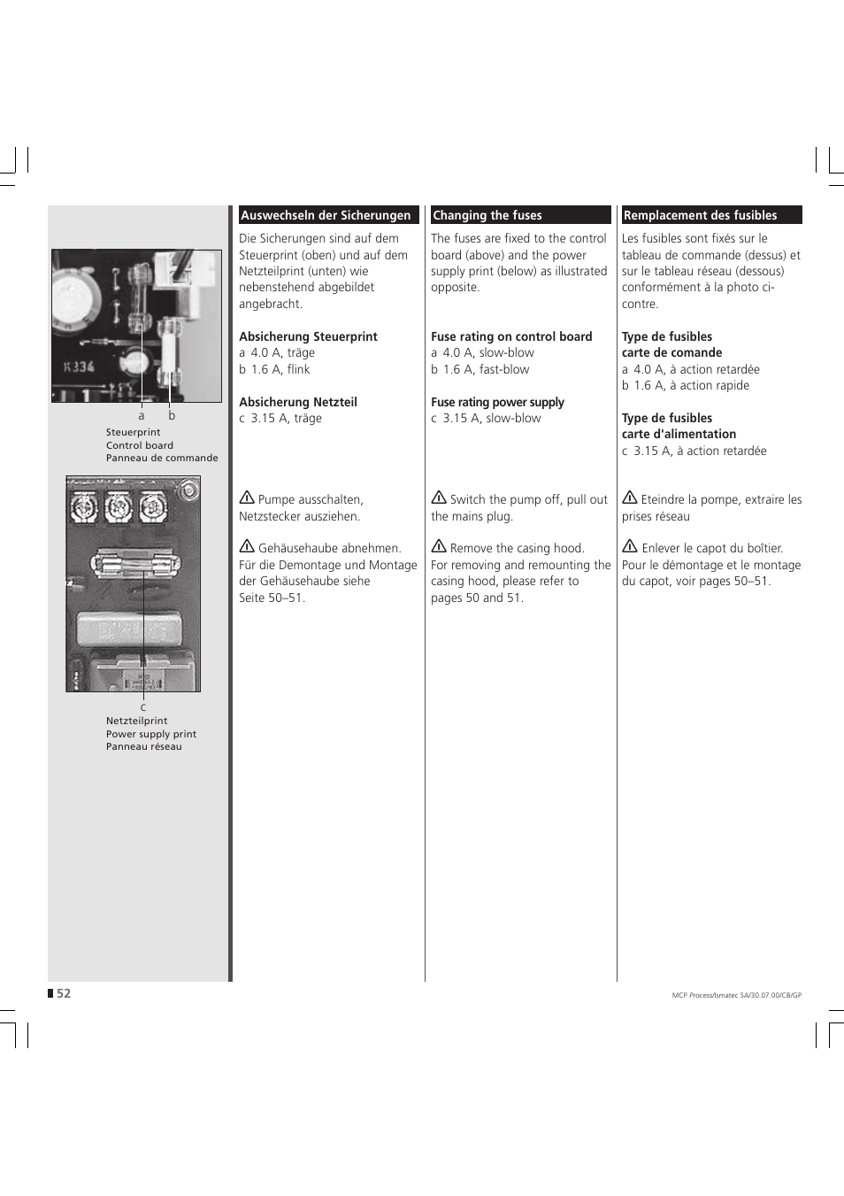 IDEX Health & Science MCP Process – version without Settings Menu User Manual | Page 52 / 56