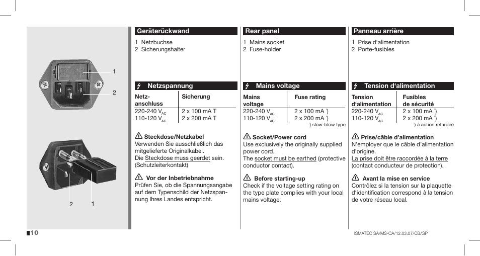 IDEX Health & Science MS-CA User Manual | Page 10 / 24