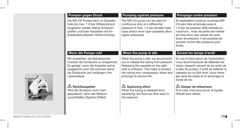 IDEX Health & Science MS-CA User Manual | Page 15 / 24