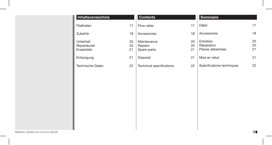 IDEX Health & Science MS-CA User Manual | Page 3 / 24