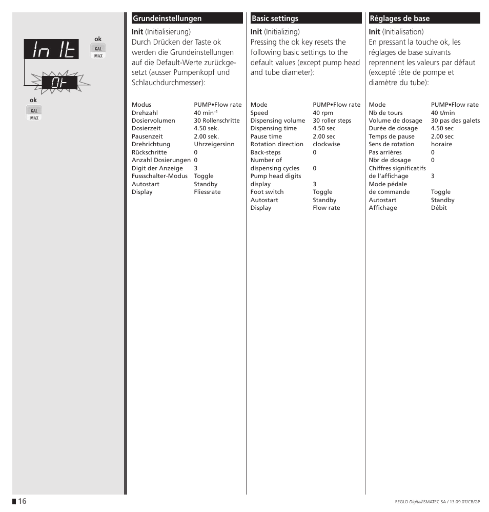 IDEX Health & Science REGLO Digital – version with Settings Menu User Manual | Page 16 / 48