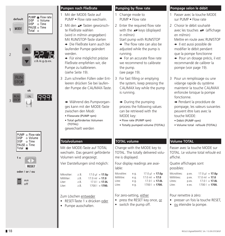 IDEX Health & Science REGLO Digital – version with Settings Menu User Manual | Page 18 / 48