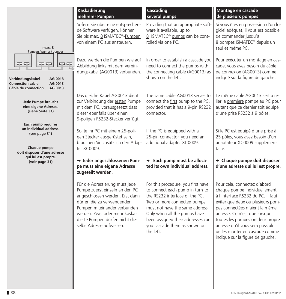 IDEX Health & Science REGLO Digital – version with Settings Menu User Manual | Page 38 / 48