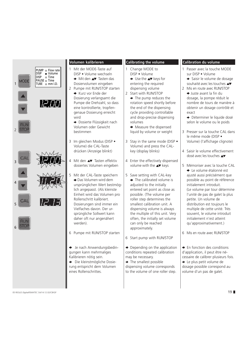 IDEX Health & Science REGLO Digital – version without Settings Menu User Manual | Page 19 / 40