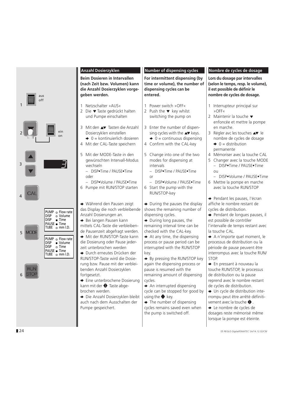 IDEX Health & Science REGLO Digital – version without Settings Menu User Manual | Page 24 / 40