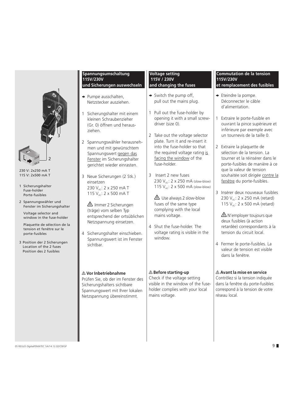 IDEX Health & Science REGLO Digital – version without Settings Menu User Manual | Page 9 / 40
