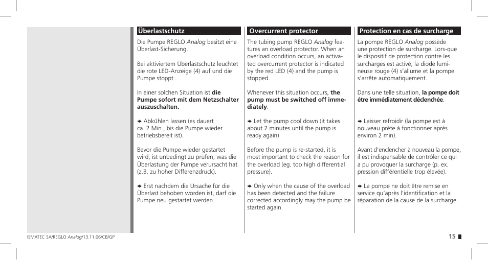 IDEX Health & Science REGLO Analog User Manual | Page 15 / 32