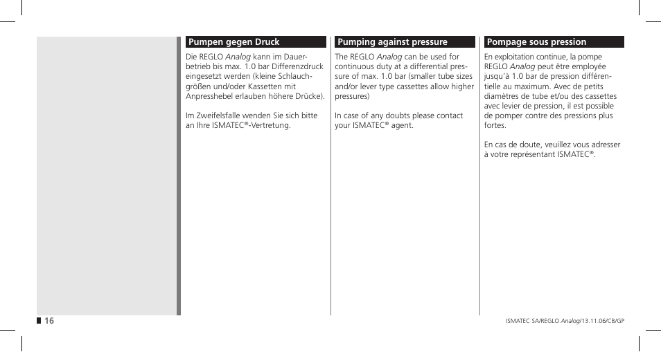 IDEX Health & Science REGLO Analog User Manual | Page 16 / 32