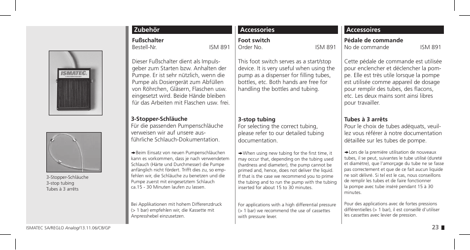 IDEX Health & Science REGLO Analog User Manual | Page 23 / 32