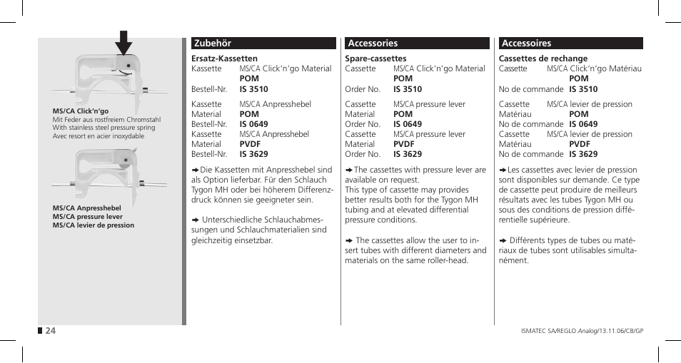 IDEX Health & Science REGLO Analog User Manual | Page 24 / 32