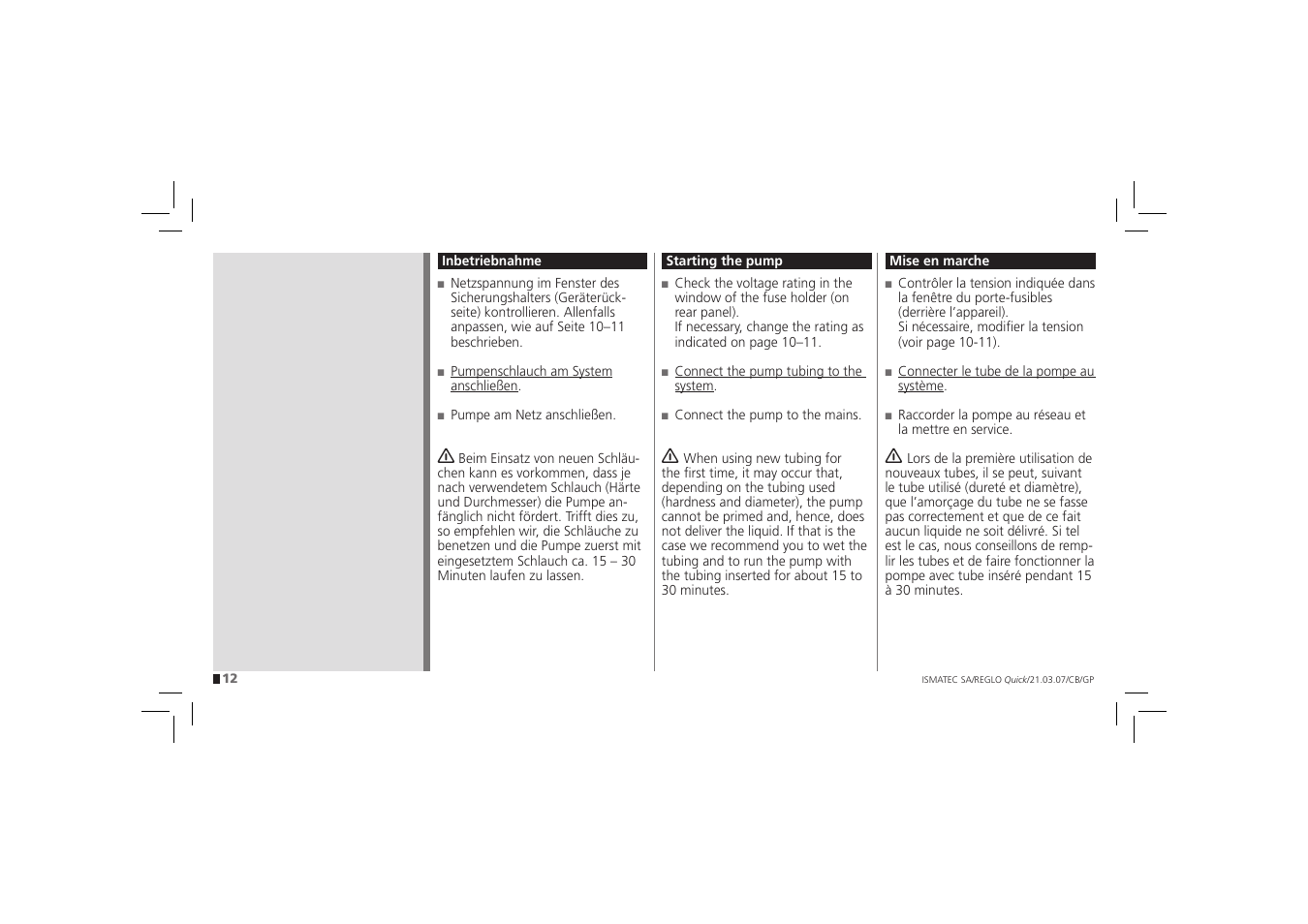 IDEX Health & Science REGLO Quick User Manual | Page 12 / 28
