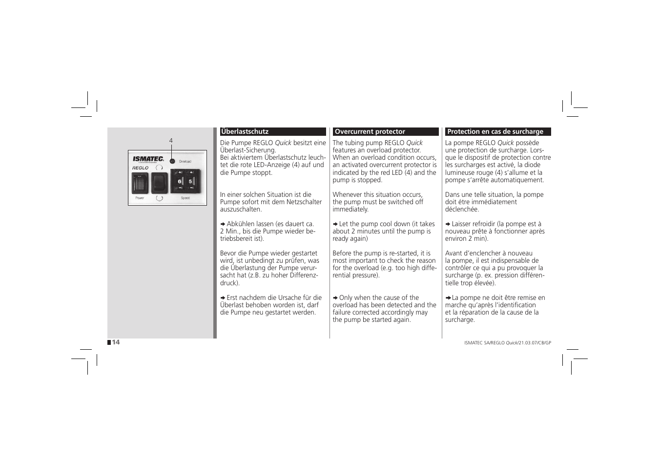 IDEX Health & Science REGLO Quick User Manual | Page 14 / 28