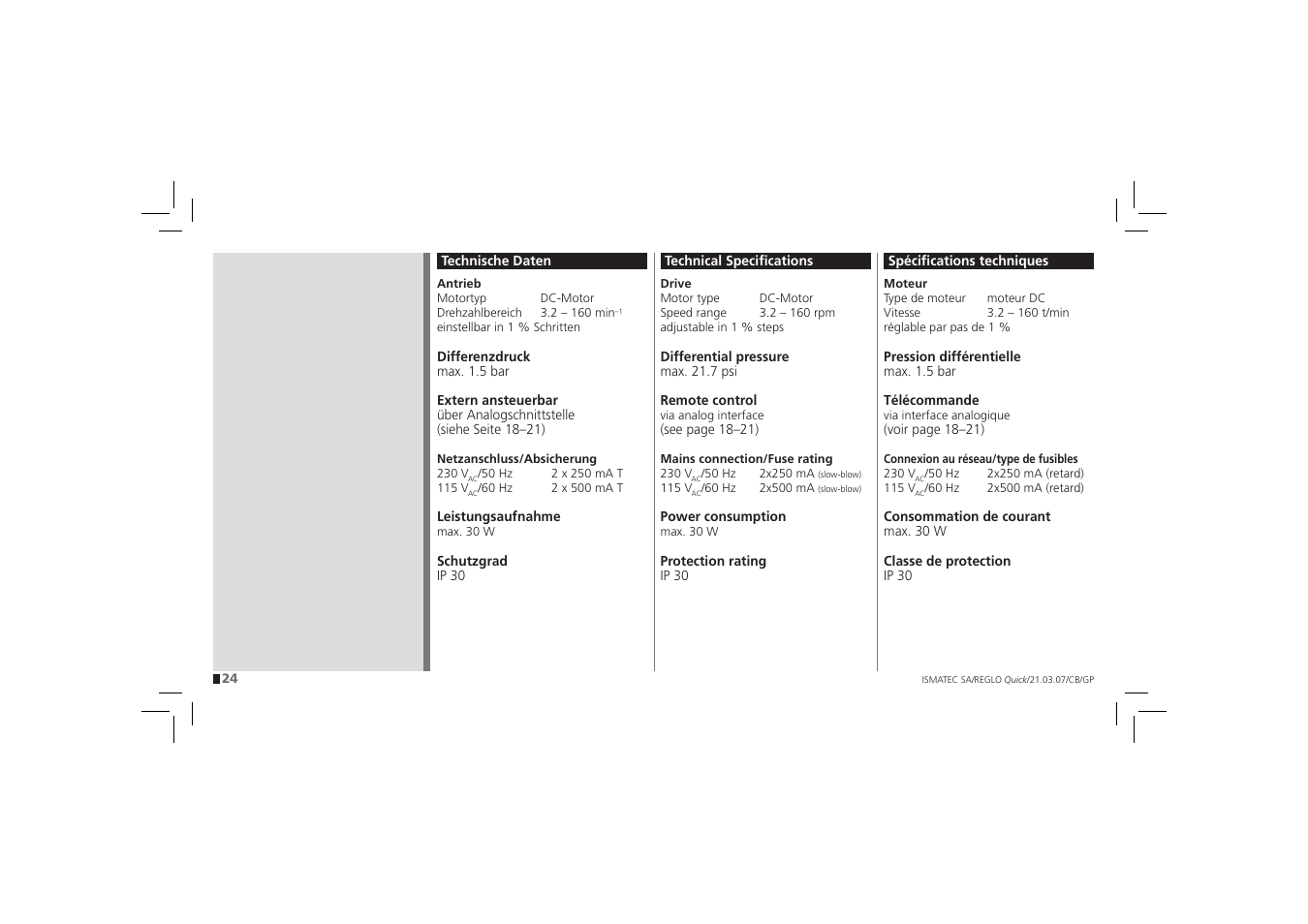 IDEX Health & Science REGLO Quick User Manual | Page 24 / 28