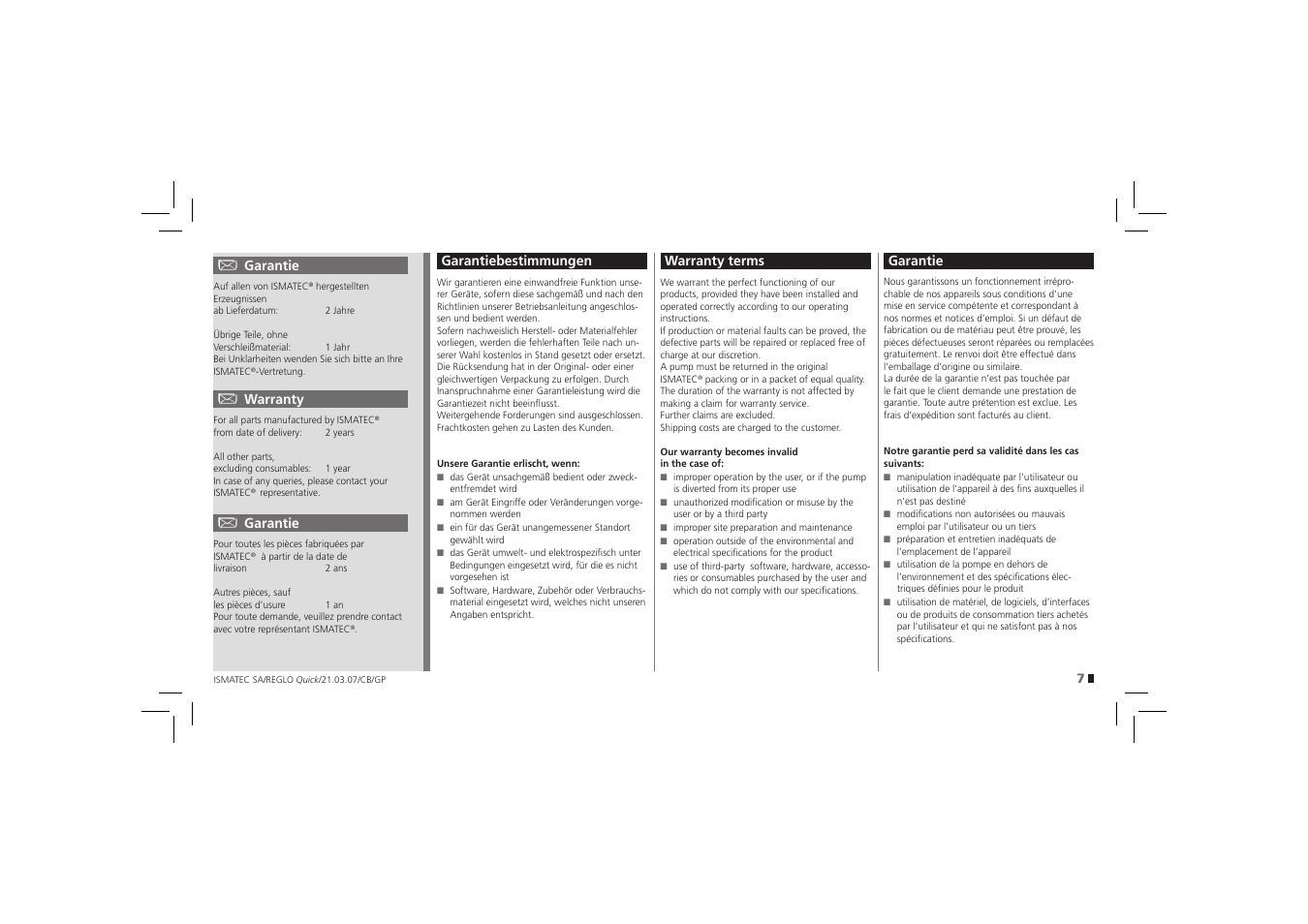 IDEX Health & Science REGLO Quick User Manual | Page 7 / 28