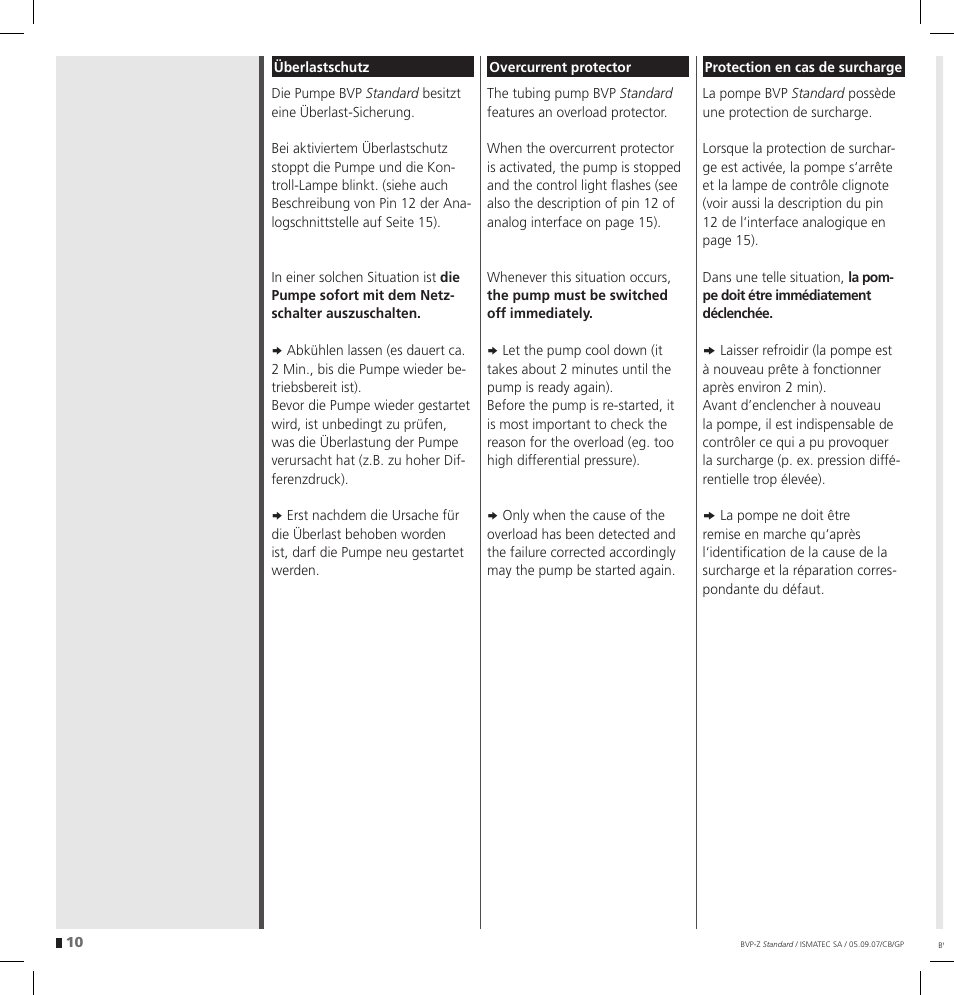 IDEX Health & Science BVP-Z User Manual | Page 10 / 28