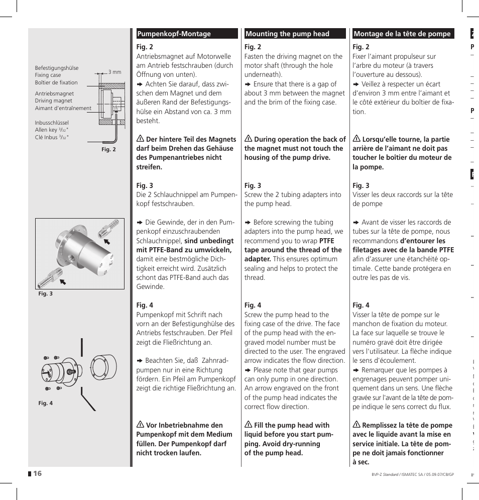 IDEX Health & Science BVP-Z User Manual | Page 16 / 28