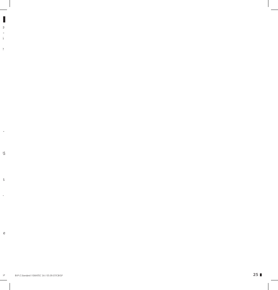 IDEX Health & Science BVP-Z User Manual | Page 25 / 28