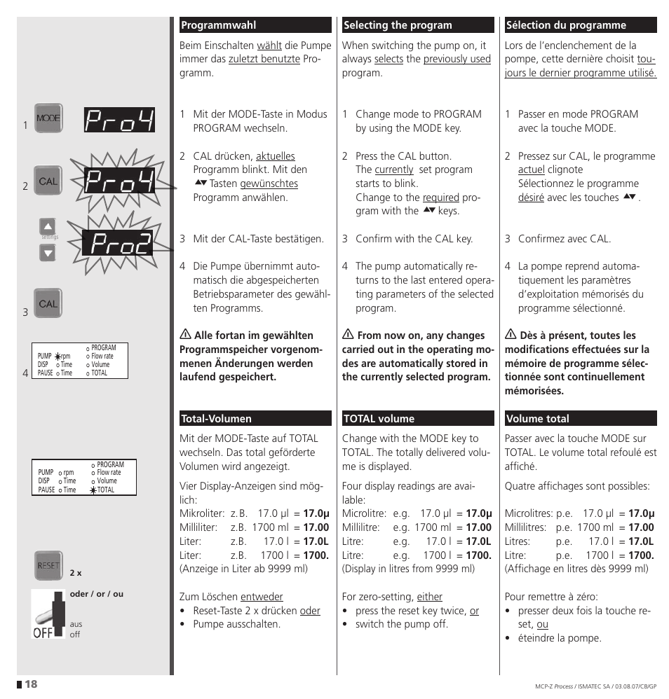 IDEX Health & Science MCP-Z Process User Manual | Page 18 / 60