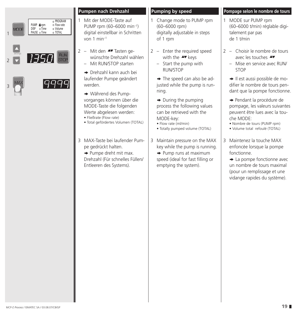 IDEX Health & Science MCP-Z Process User Manual | Page 19 / 60