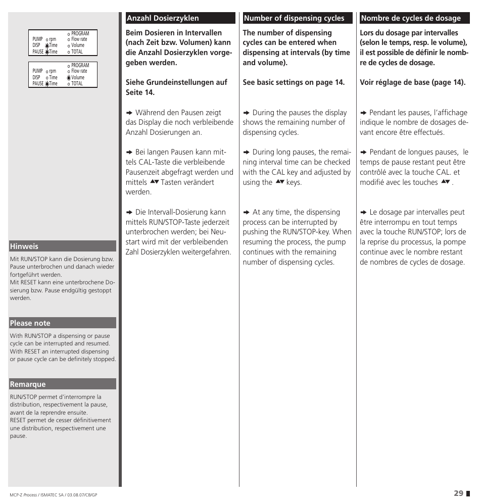 IDEX Health & Science MCP-Z Process User Manual | Page 29 / 60