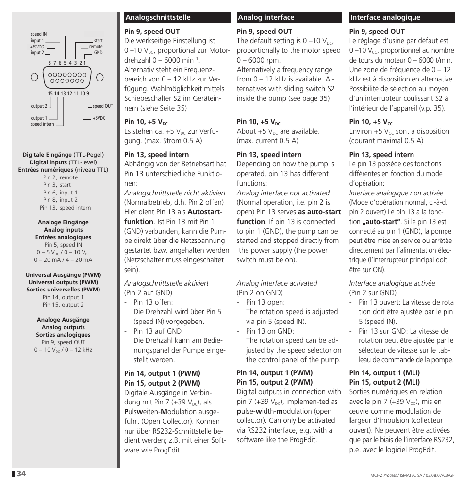 IDEX Health & Science MCP-Z Process User Manual | Page 34 / 60