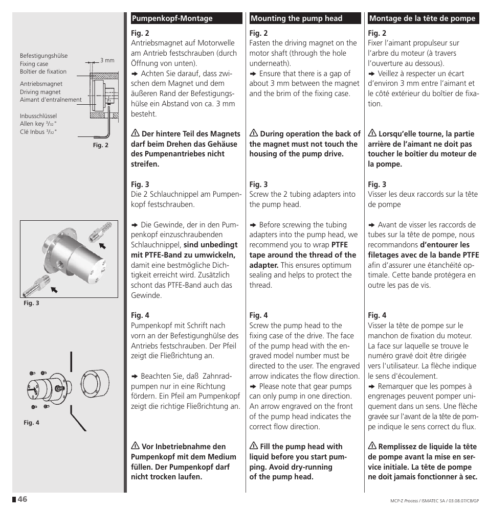 IDEX Health & Science MCP-Z Process User Manual | Page 46 / 60