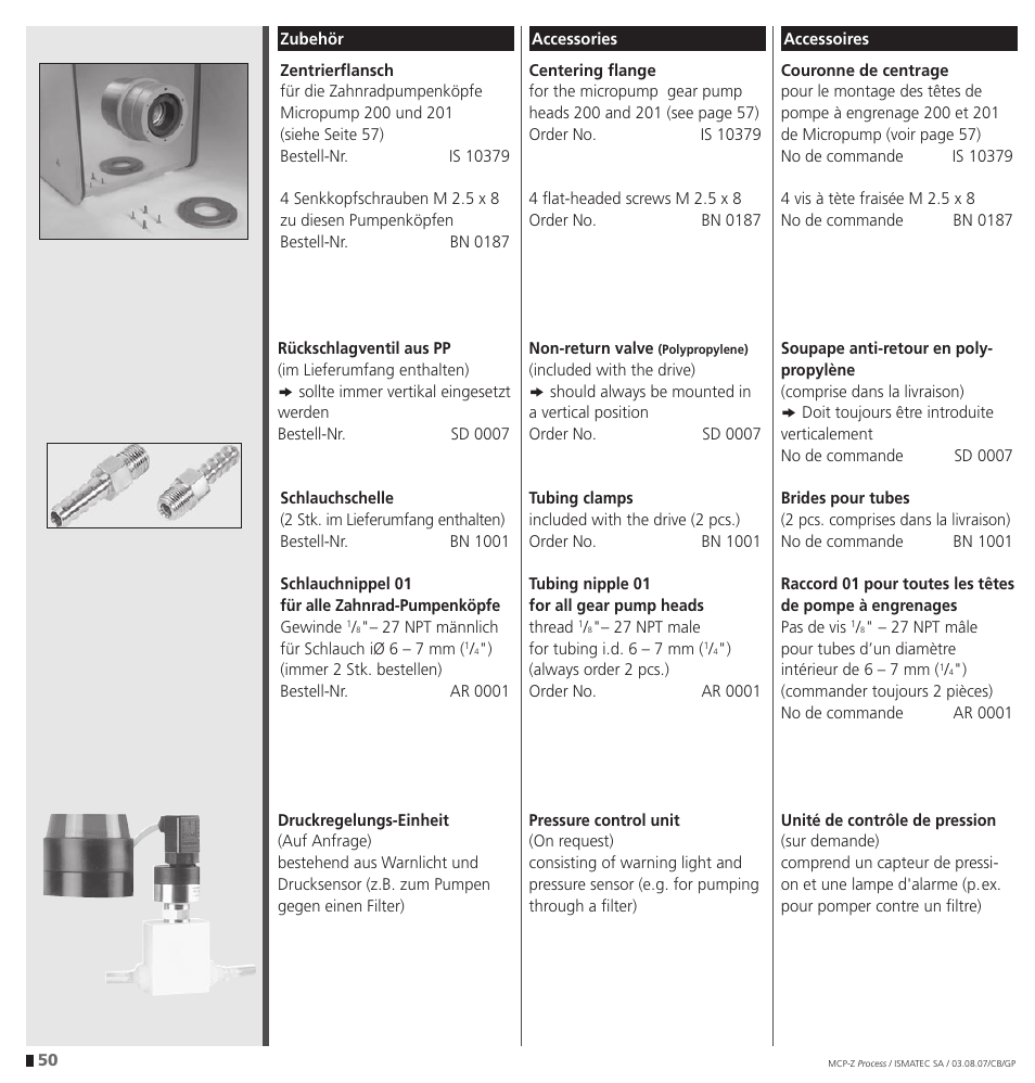 IDEX Health & Science MCP-Z Process User Manual | Page 50 / 60