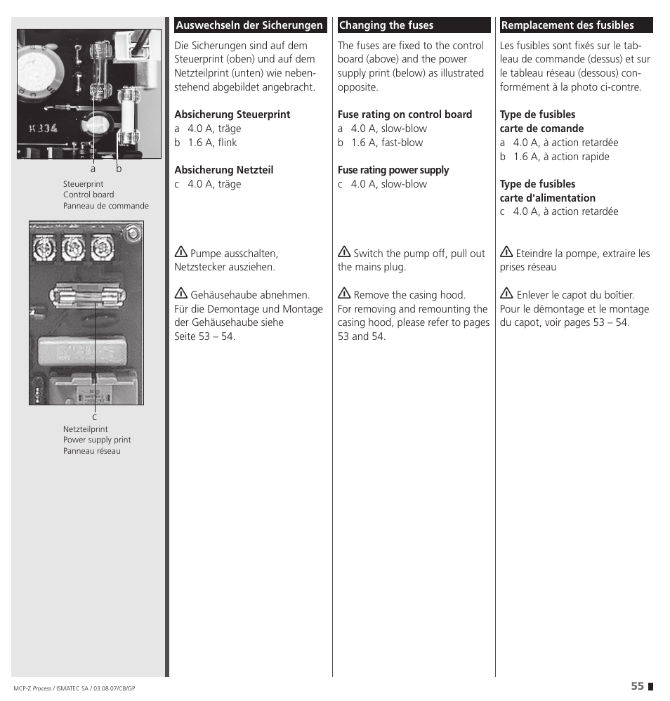IDEX Health & Science MCP-Z Process User Manual | Page 55 / 60