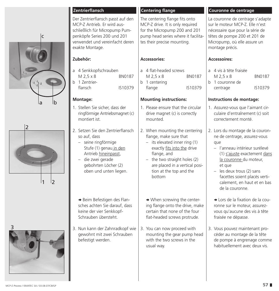 IDEX Health & Science MCP-Z Process User Manual | Page 57 / 60