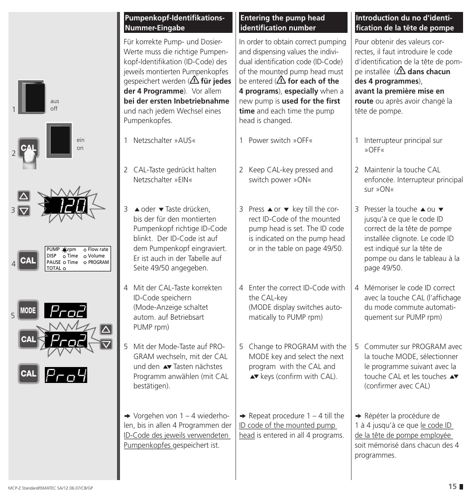 IDEX Health & Science MCP-Z Standard User Manual | Page 15 / 56