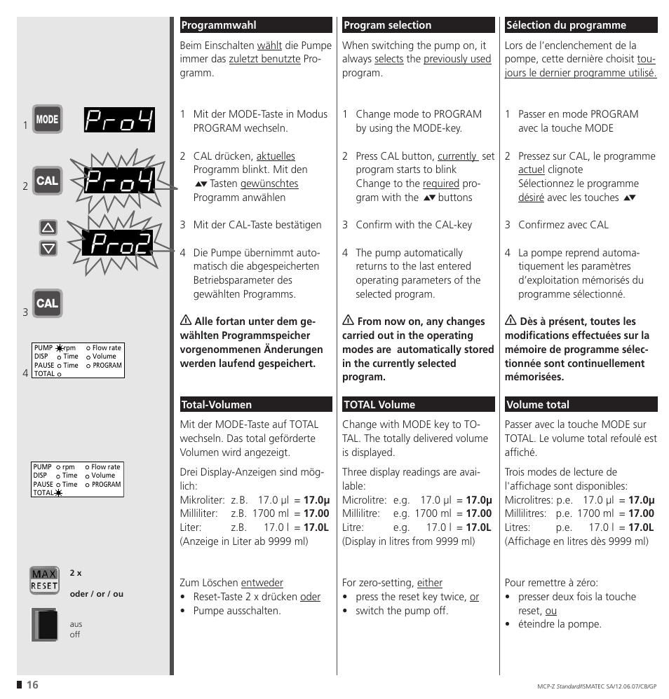 IDEX Health & Science MCP-Z Standard User Manual | Page 16 / 56