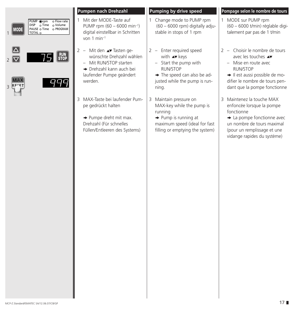 IDEX Health & Science MCP-Z Standard User Manual | Page 17 / 56