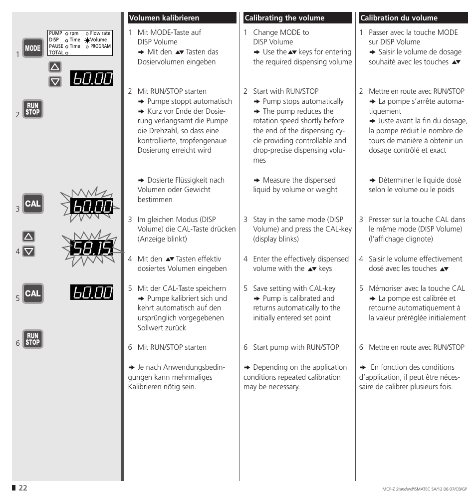 IDEX Health & Science MCP-Z Standard User Manual | Page 22 / 56