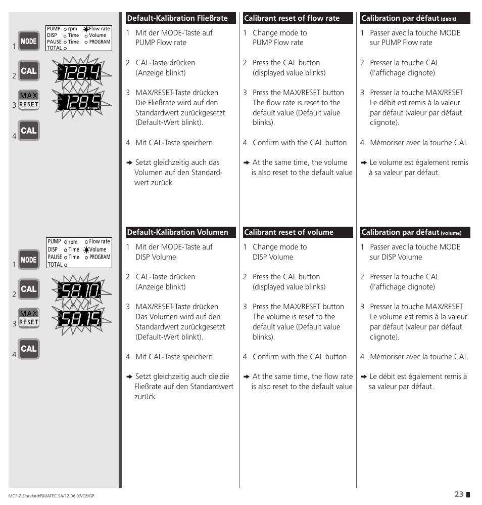 IDEX Health & Science MCP-Z Standard User Manual | Page 23 / 56