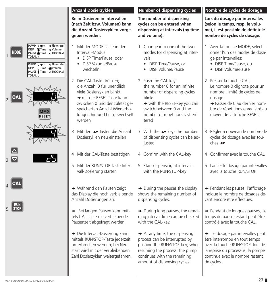 IDEX Health & Science MCP-Z Standard User Manual | Page 27 / 56