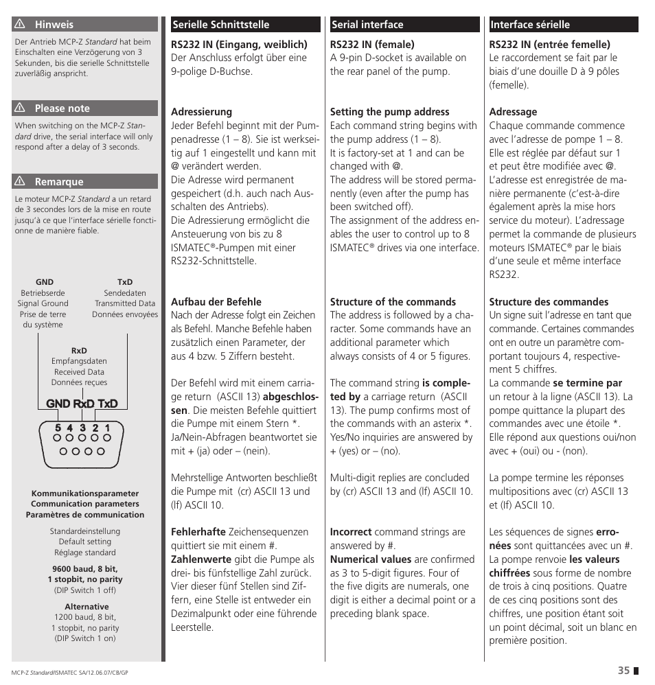 IDEX Health & Science MCP-Z Standard User Manual | Page 35 / 56