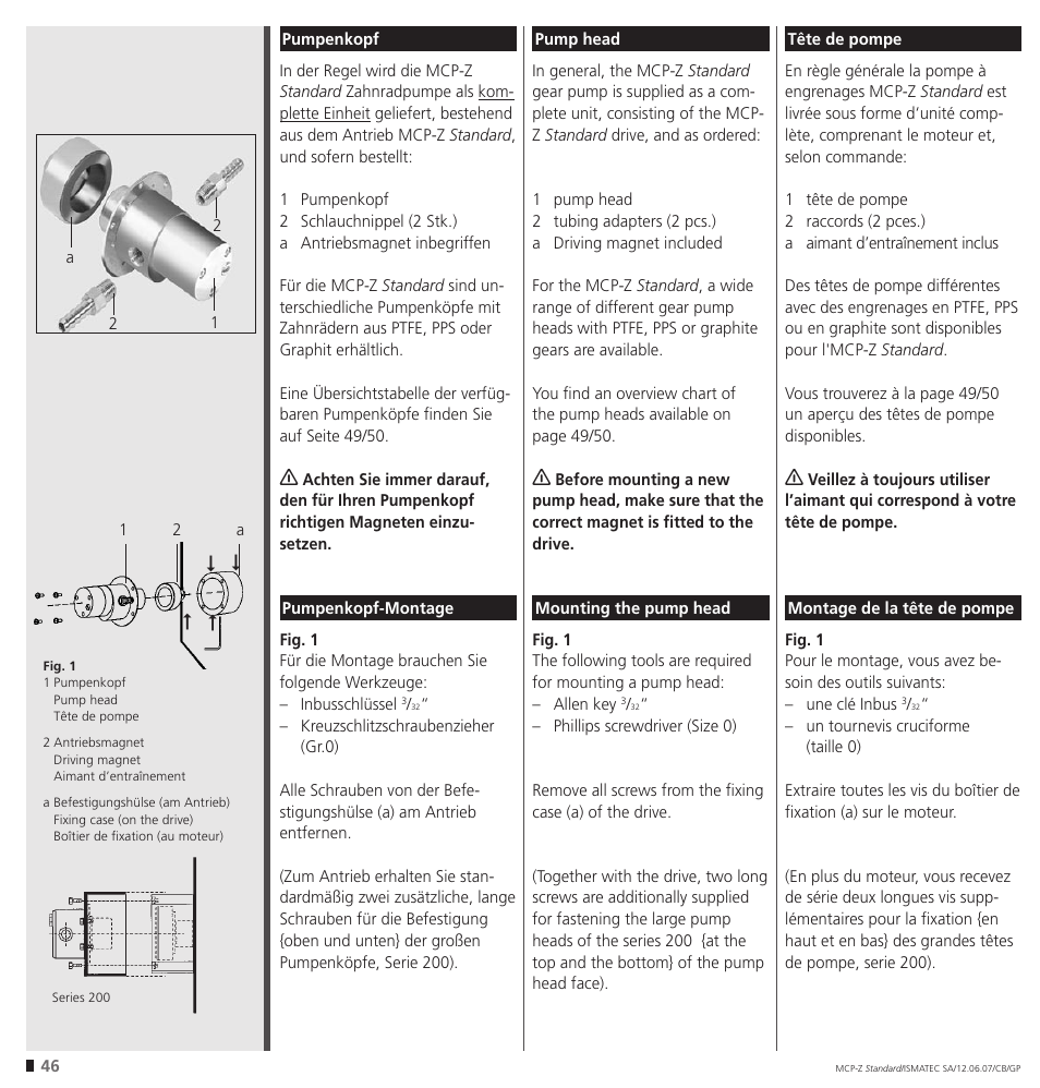 IDEX Health & Science MCP-Z Standard User Manual | Page 46 / 56