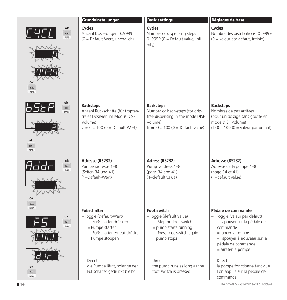 IDEX Health & Science REGLO--ZS Digital User Manual | Page 14 / 52