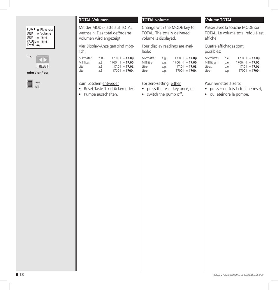 IDEX Health & Science REGLO--ZS Digital User Manual | Page 18 / 52